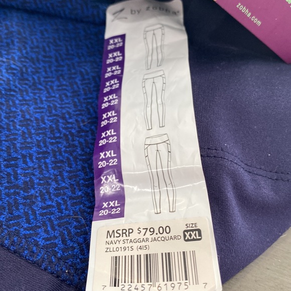 NWT - Z by Zobha outsider active legging blue - size 2XX, XX - Picture 3 of 3